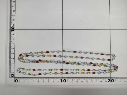 Colored Stone Multi 750 15.7g Necklace 