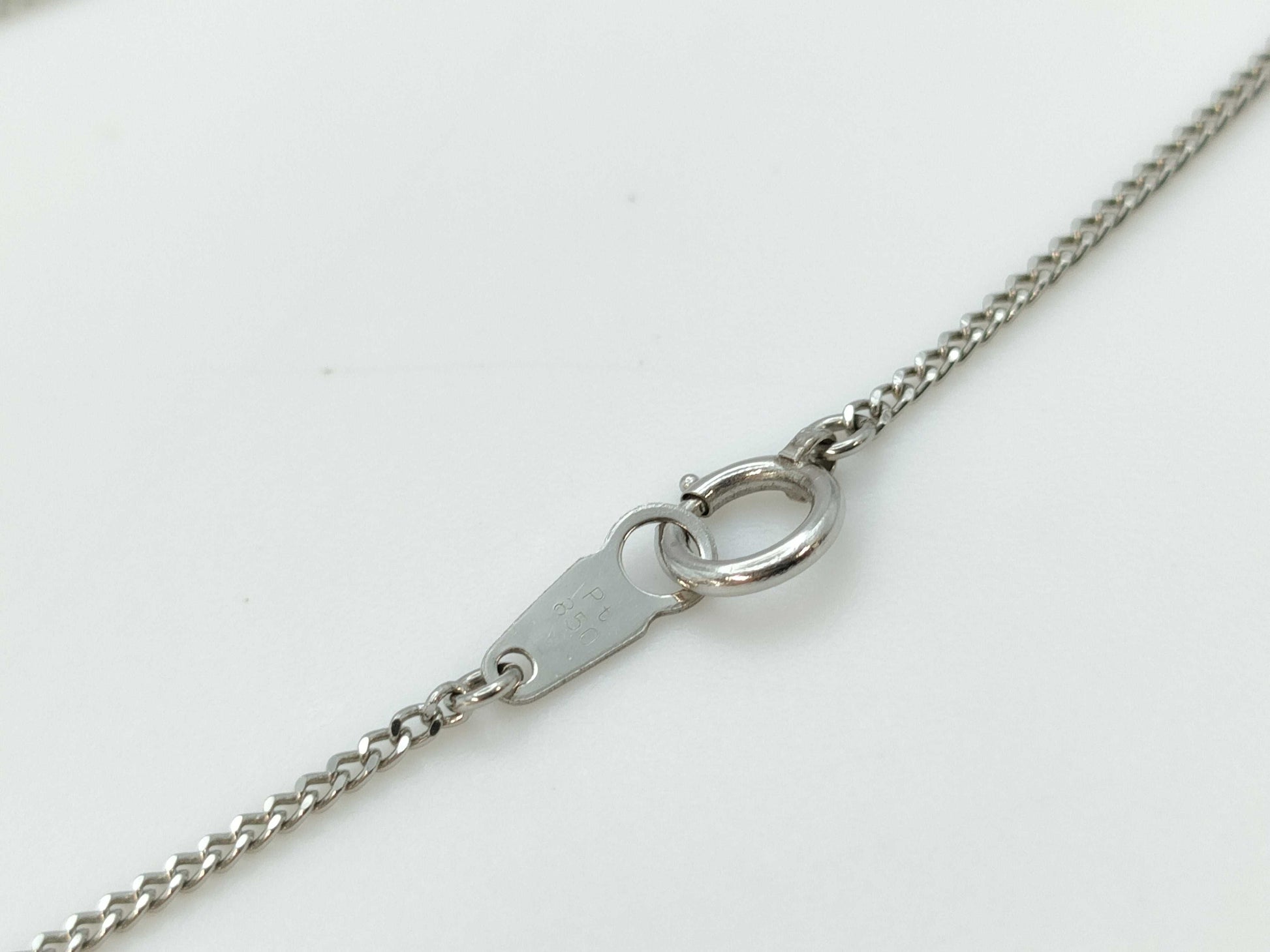 D0.193ct Pt900/850 4.0g Necklace 