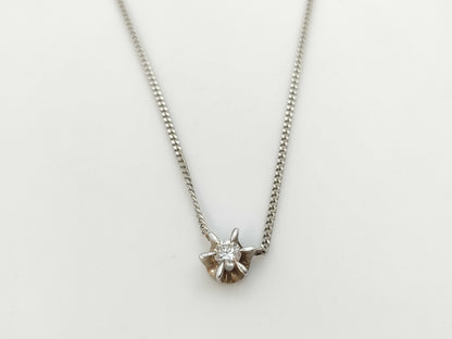 D0.193ct Pt900/850 4.0g Necklace 