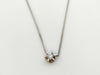 D0.193ct Pt900/850 4.0g Necklace 