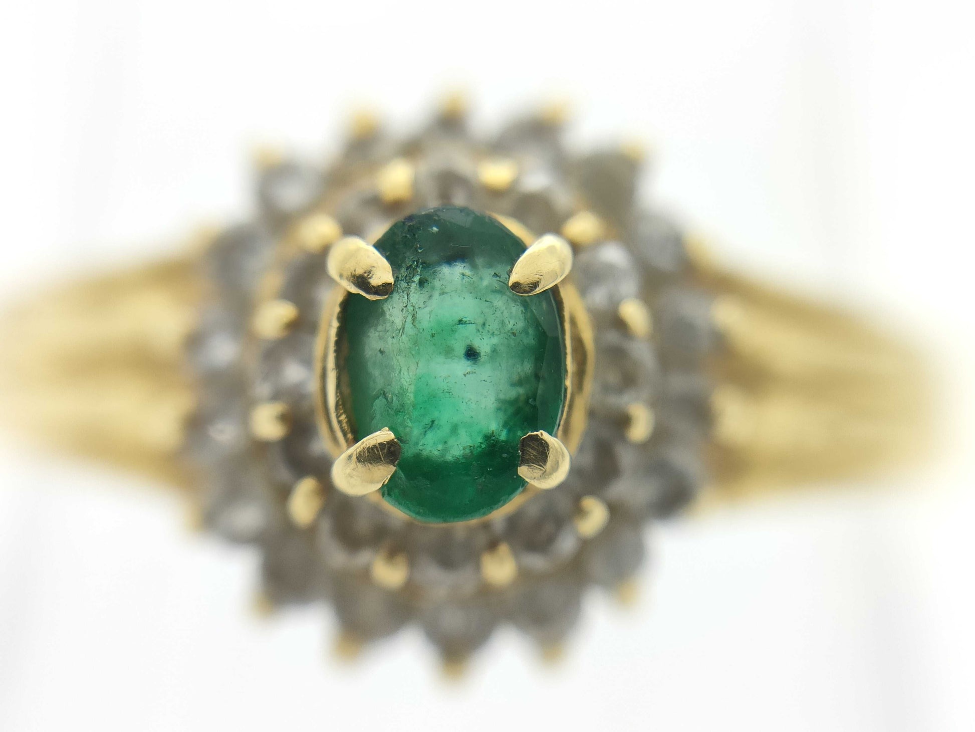Emerald D0.22ct K18 1.9g Ring 