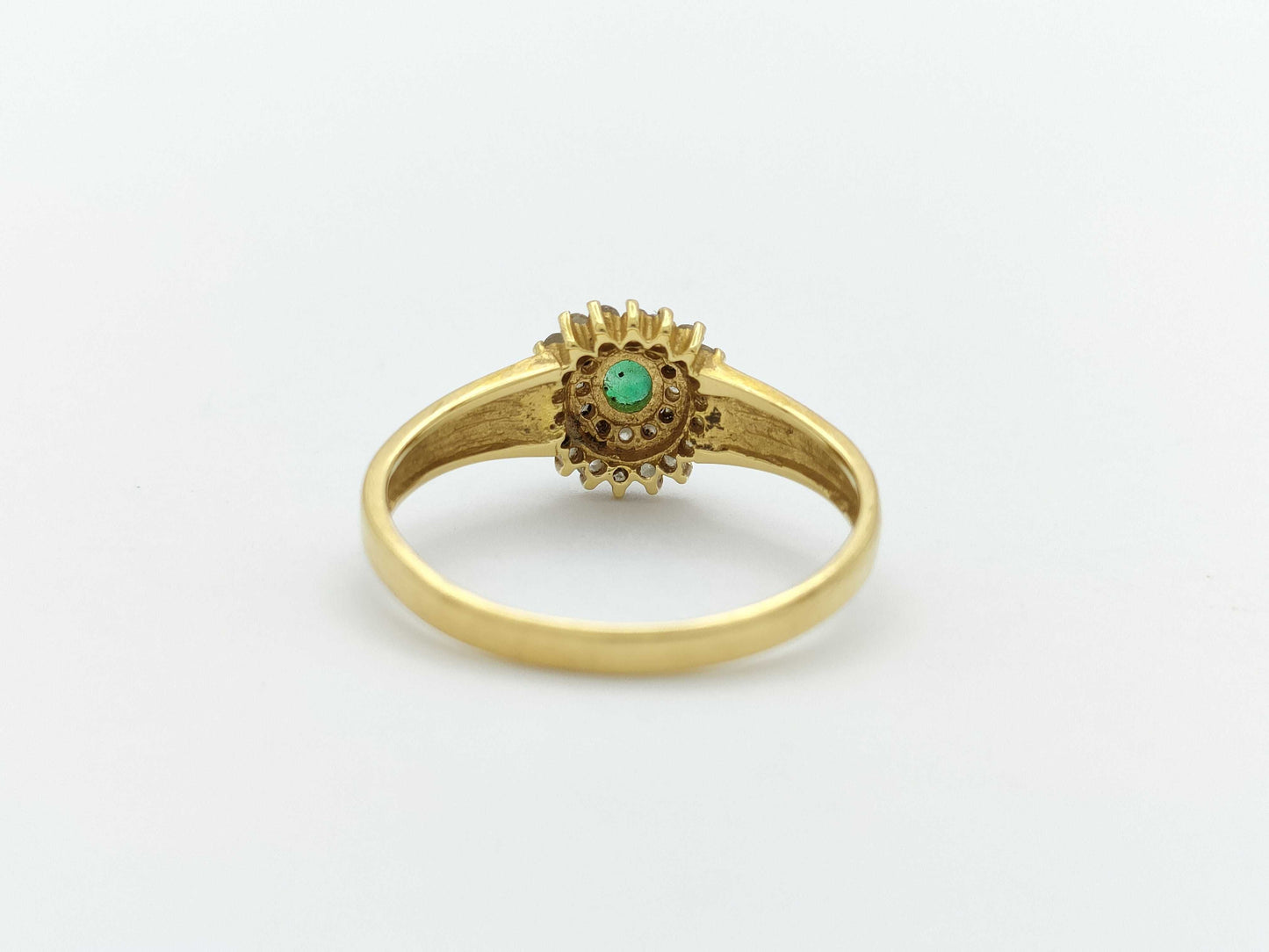 Emerald D0.22ct K18 1.9g Ring 