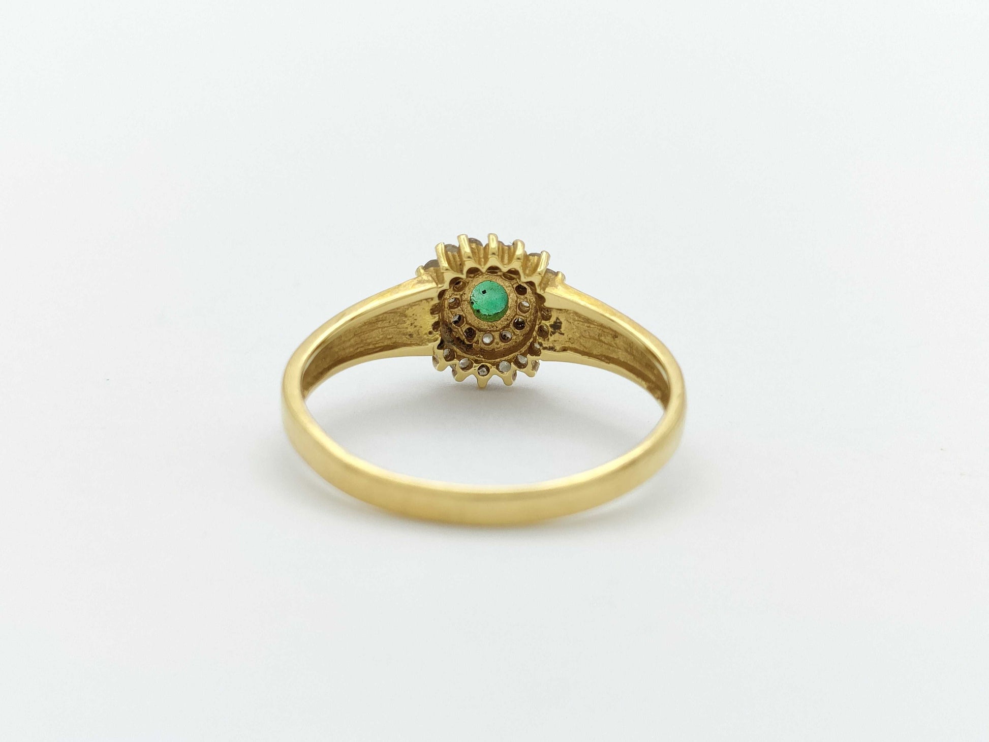 Emerald D0.22ct K18 1.9g Ring 