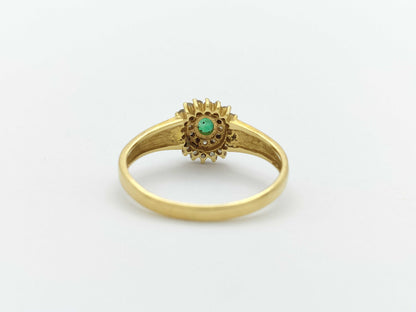 Emerald D0.22ct K18 1.9g Ring 