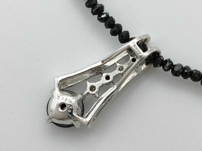D0.77/0.09/10.03ct K18WG 4.7g Necklace 