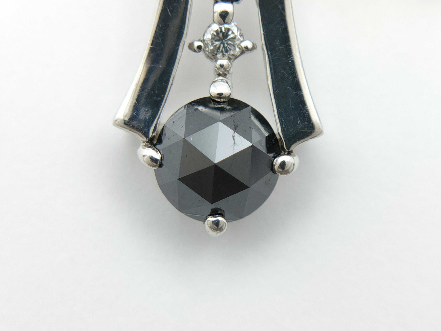 D0.77/0.09/10.03ct K18WG 4.7g Necklace 