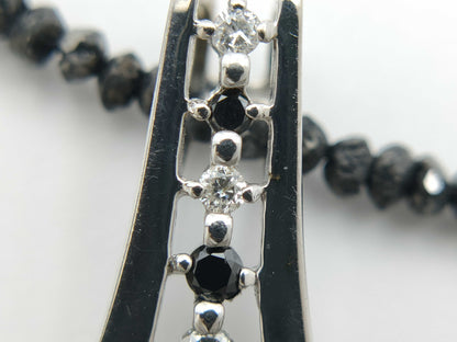 D0.77/0.09/10.03ct K18WG 4.7g Necklace 