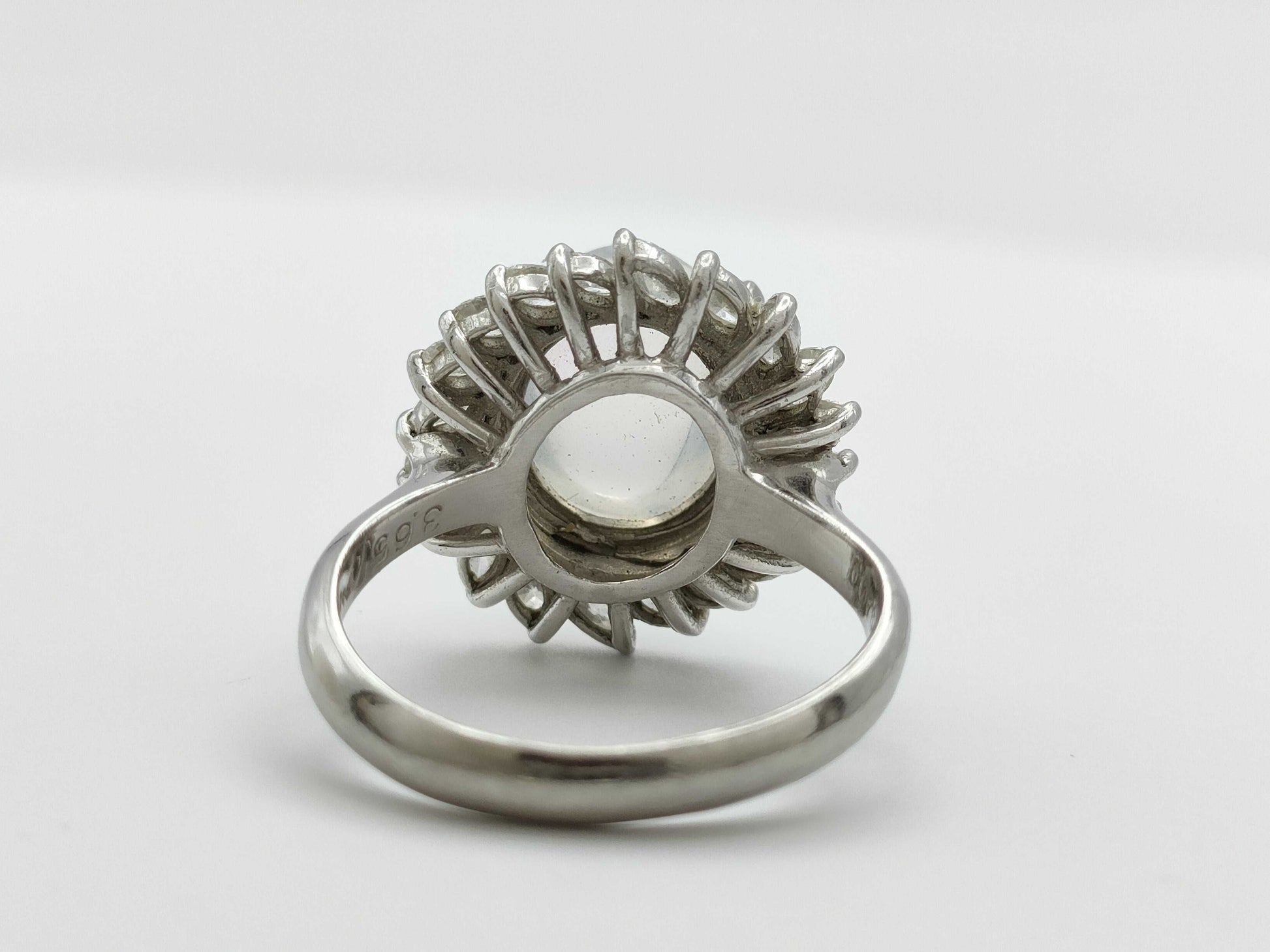 OP3.65ct D0.76ct Pt900 7.2g Ring 