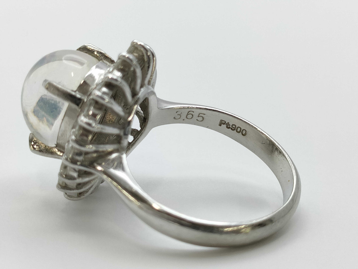 OP3.65ct D0.76ct Pt900 7.2g Ring 