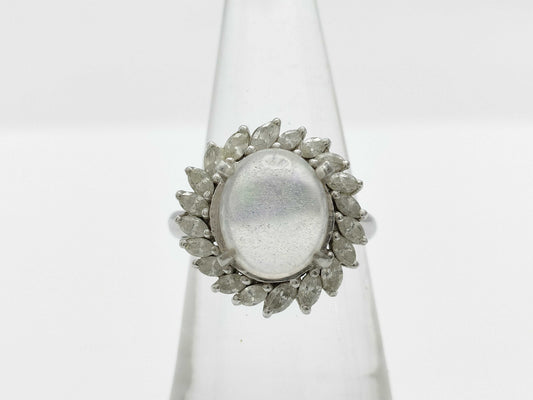 OP3.65ct D0.76ct Pt900 7.2g Ring 