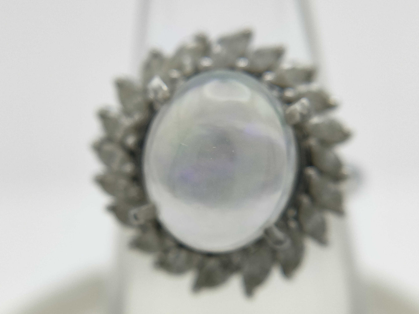 OP3.65ct D0.76ct Pt900 7.2g Ring 