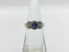 Sapphire and Diamond Pt900/850 5.5g Ring 