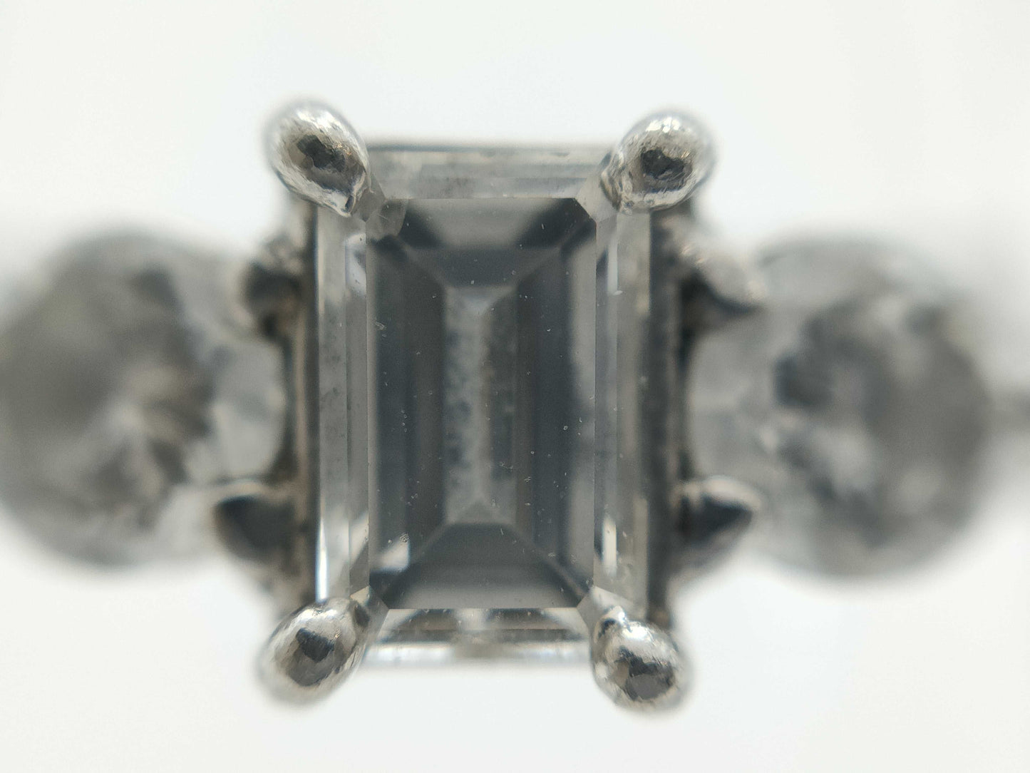 D0.333/0.36ct Pt900 4.0g Ring 