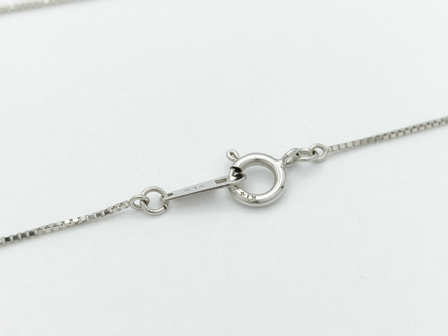 D0.30ct K14WG 1.6g Necklace 