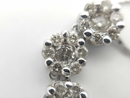 D0.30ct K14WG 1.6g Necklace 