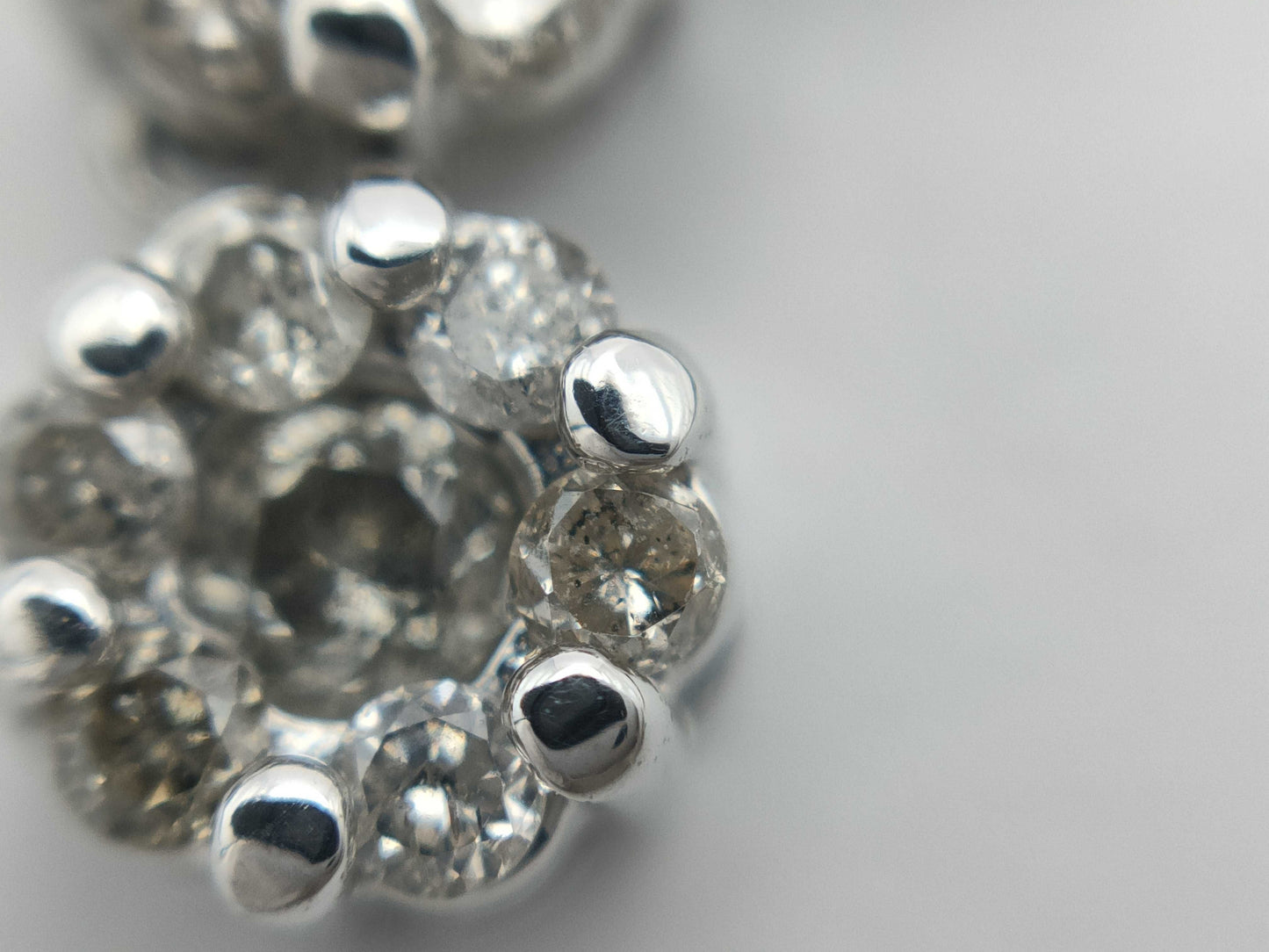 D0.30ct K14WG 1.6g Necklace 
