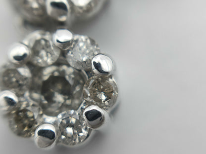 D0.30ct K14WG 1.6g Necklace 