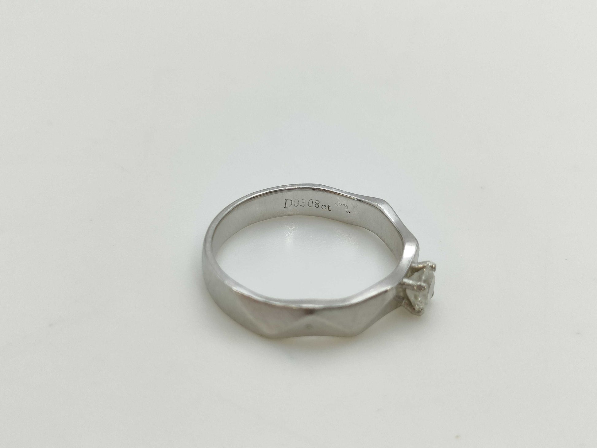 D0.308ct Pt950 5.0g Ring 