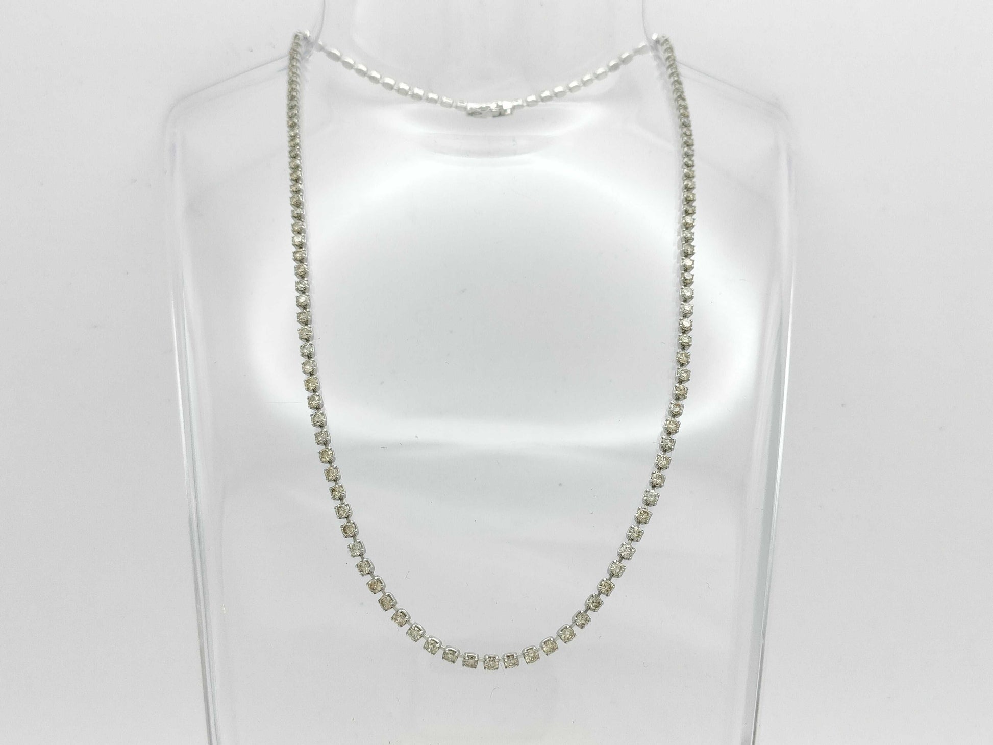 D6.48ct Pt850 13.7g Necklace 
