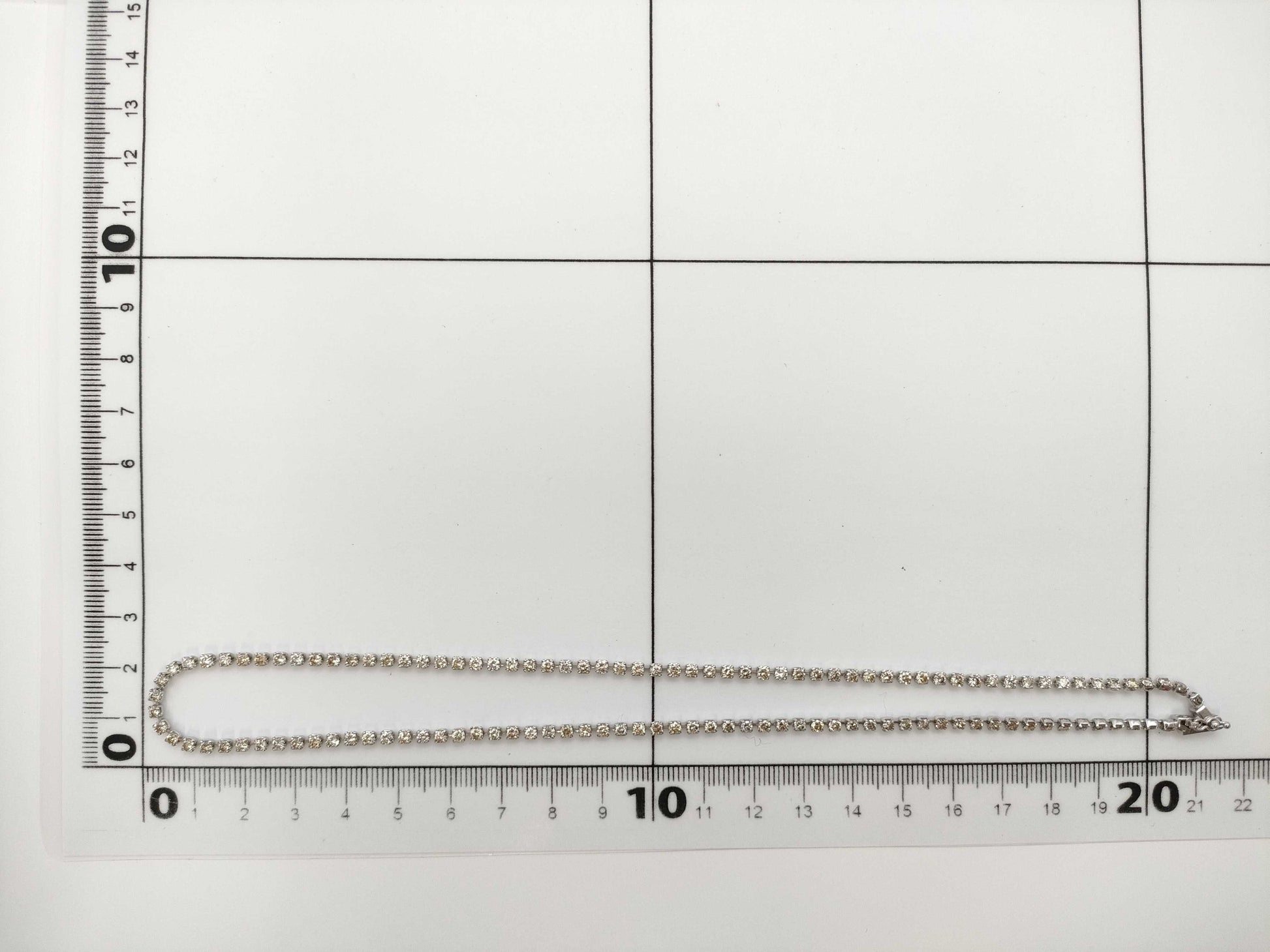 D6.48ct Pt850 13.7g Necklace 