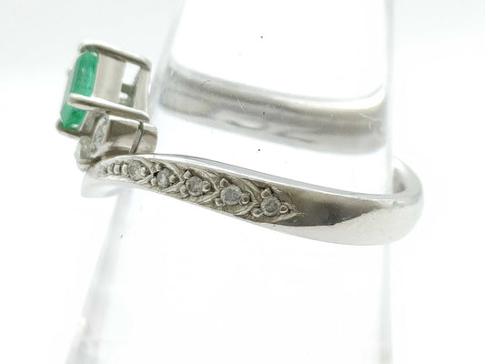 Colored Stone D.32ct Pt900 6.5g Ring 