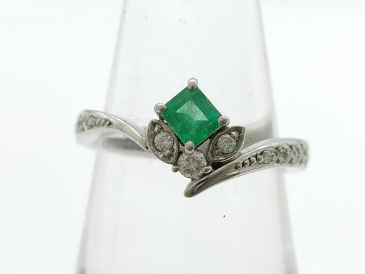 Colored Stone D.32ct Pt900 6.5g Ring 