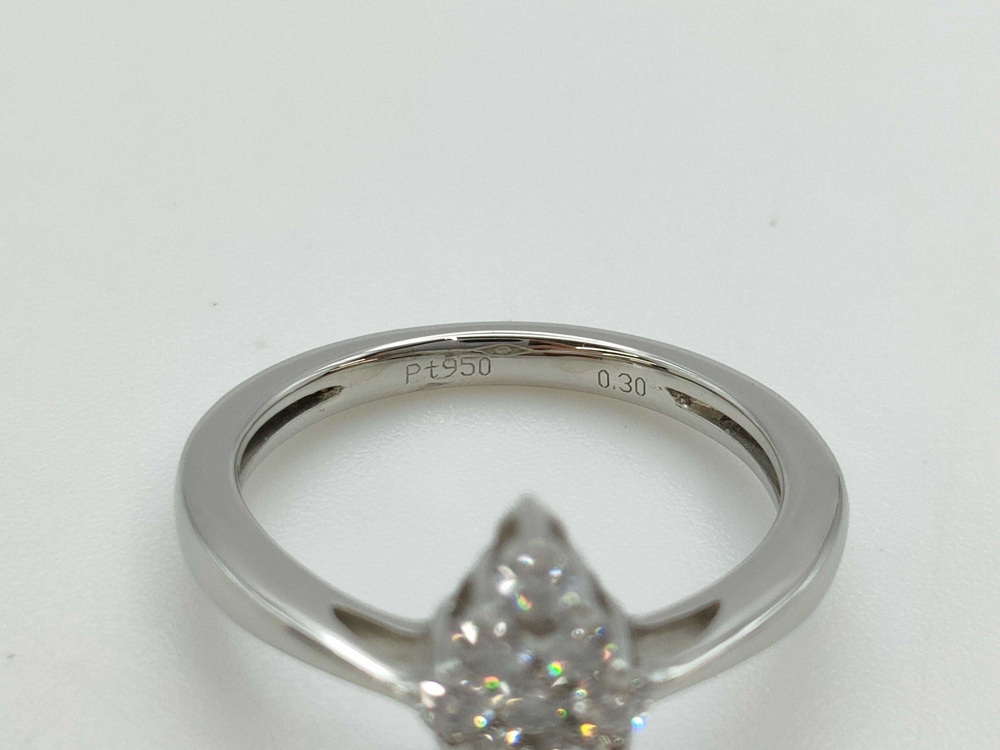 D0.30ct Pt950 4.1g Ring 
