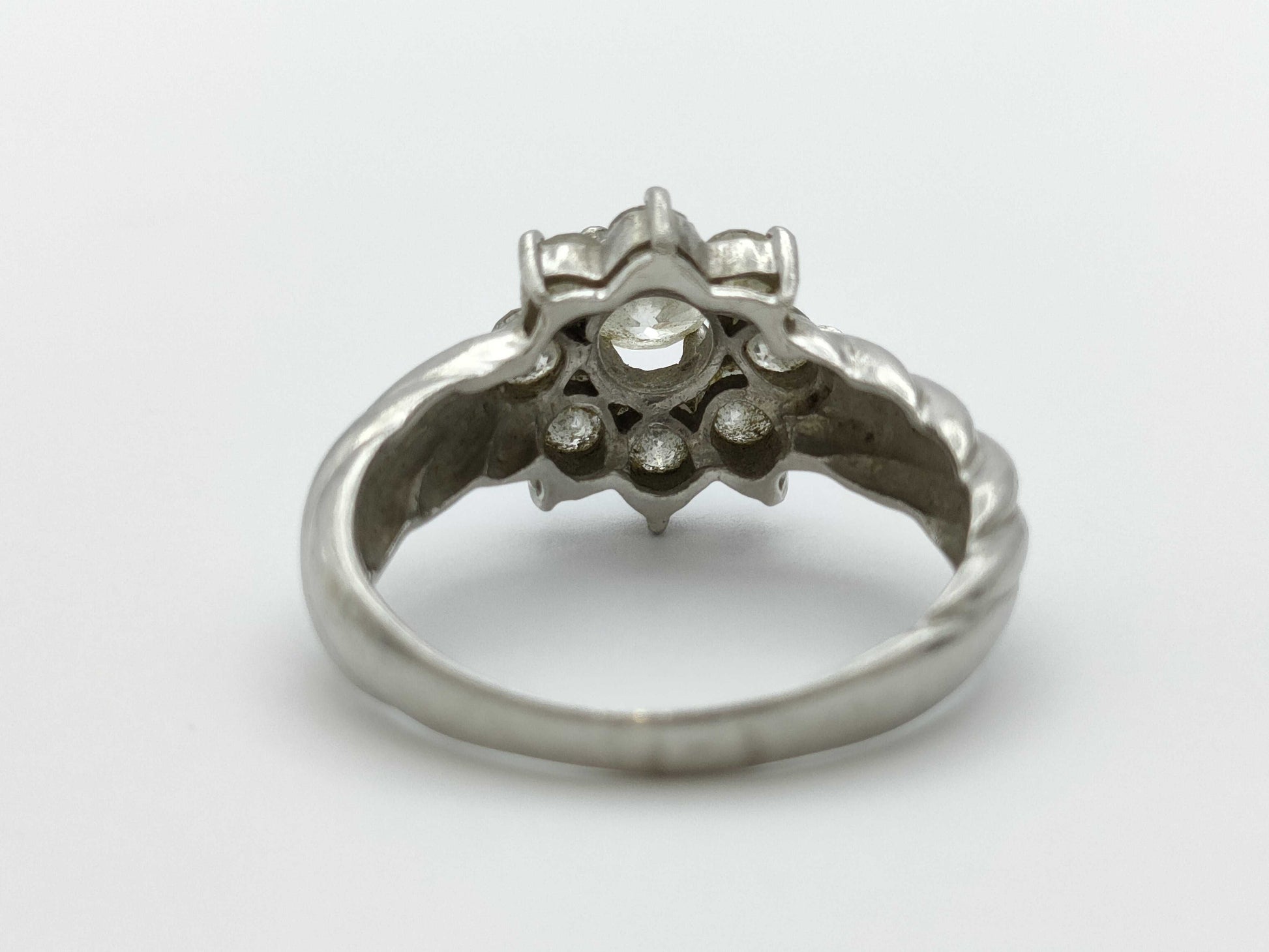 D1.00ct Pt900 4.6g Ring 