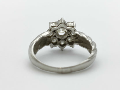 D1.00ct Pt900 4.6g Ring 