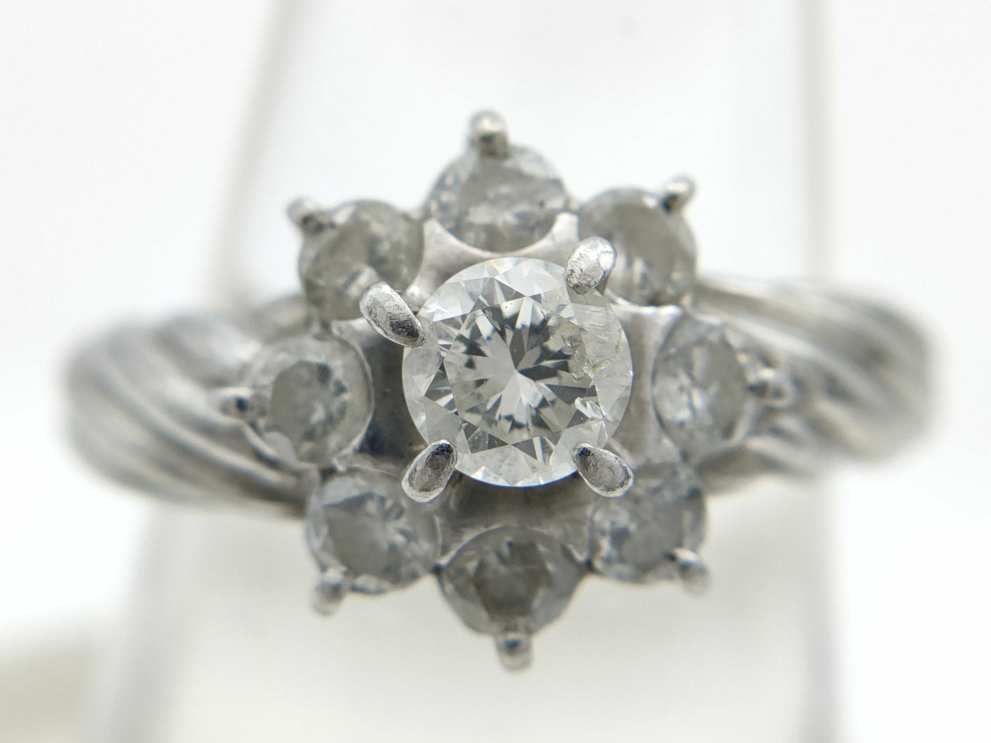 D1.00ct Pt900 4.6g Ring 