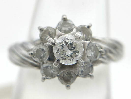 D1.00ct Pt900 4.6g Ring 