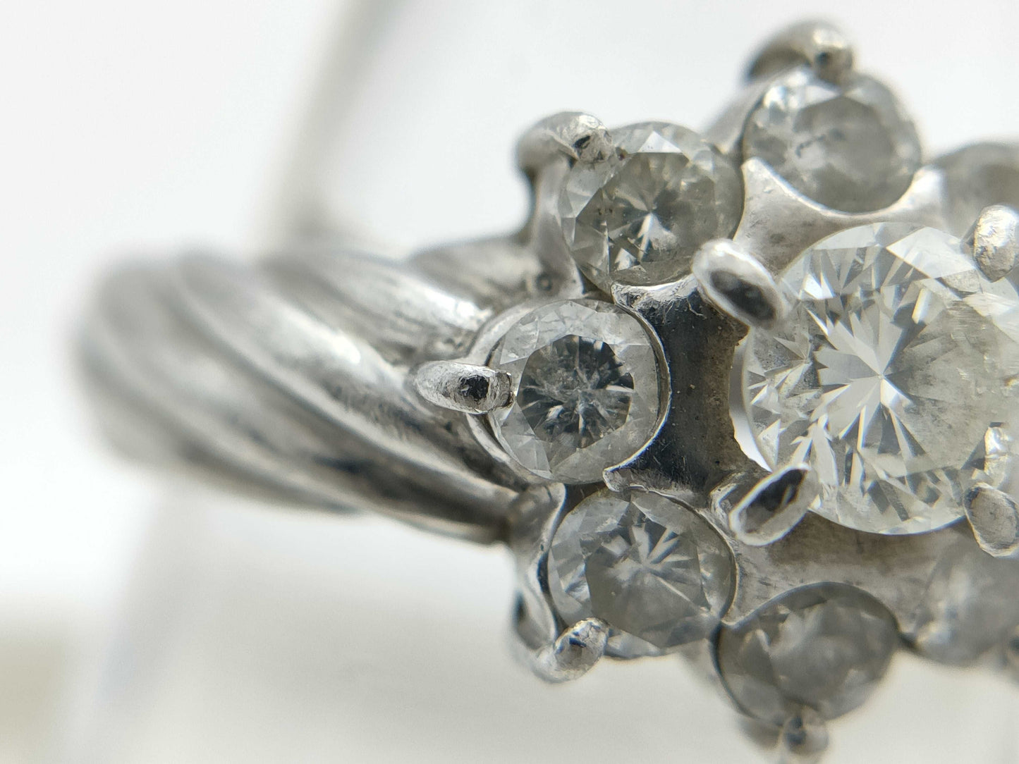 D1.00ct Pt900 4.6g Ring 