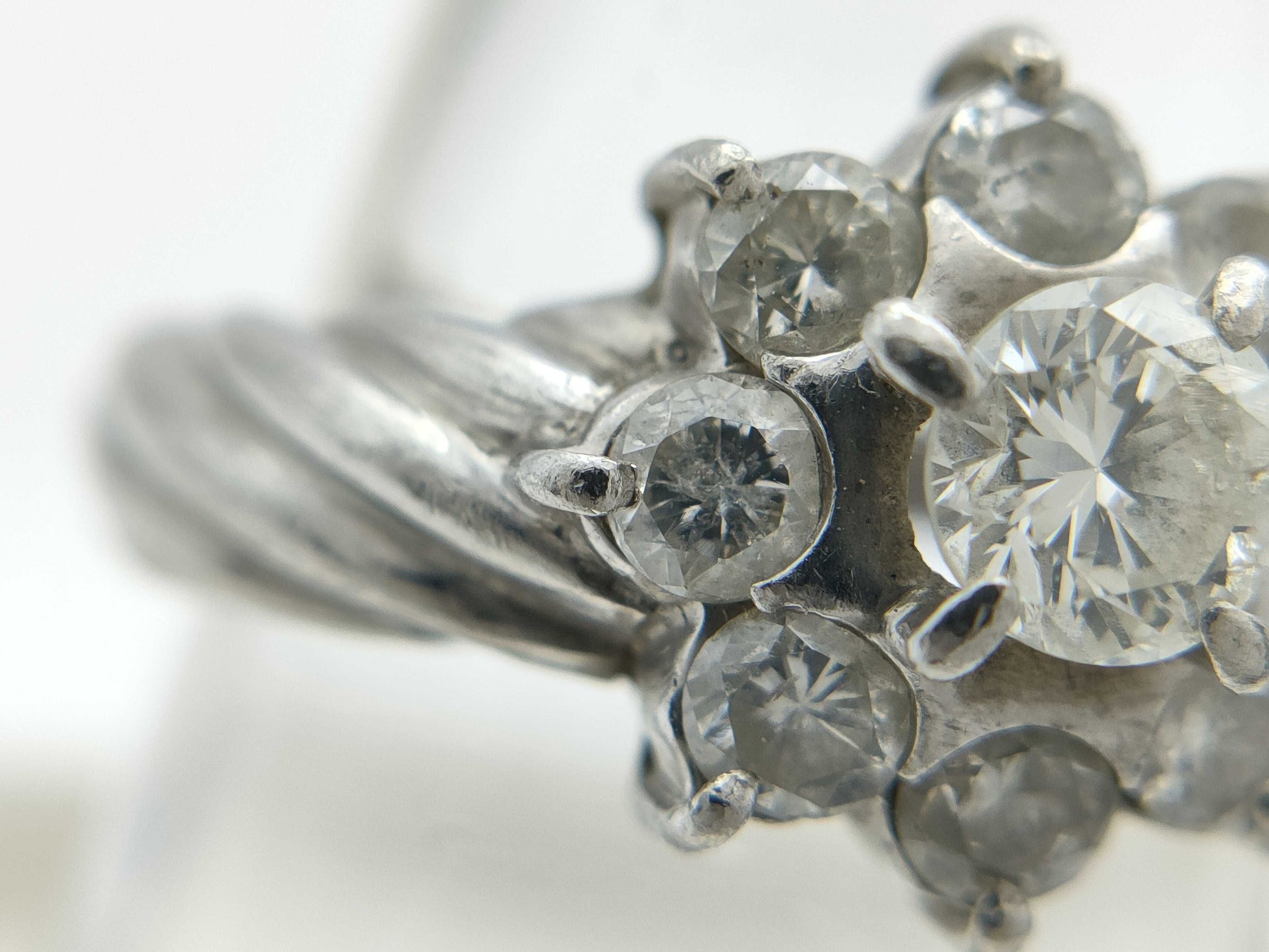 D1.00ct Pt900 4.6g Ring 