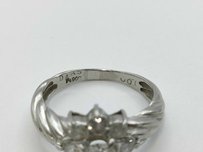 D1.00ct Pt900 4.6g Ring 