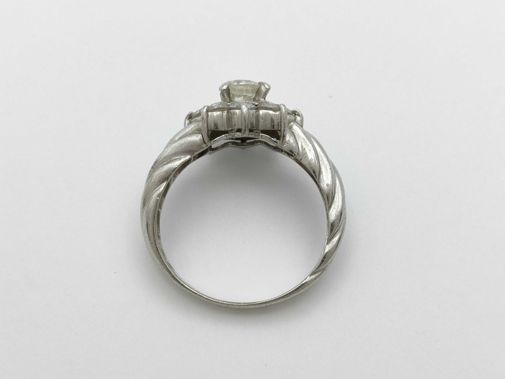 D1.00ct Pt900 4.6g Ring 