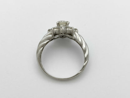 D1.00ct Pt900 4.6g Ring 