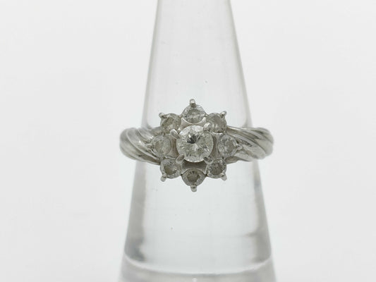 D1.00ct Pt900 4.6g Ring 