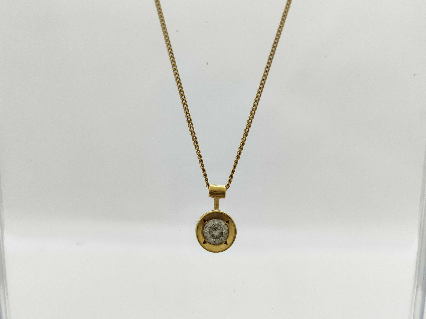 D0.33ct K18 3.0g Necklace 