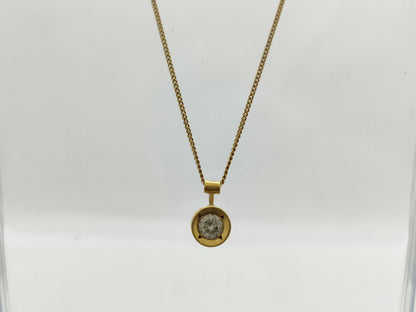 D0.33ct K18 3.0g Necklace 