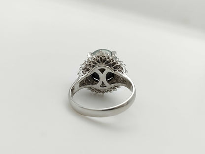 Pearl, Diameter: Approx. 10.2mm, D0.55ct, Pt900, 7.5g, Ring 