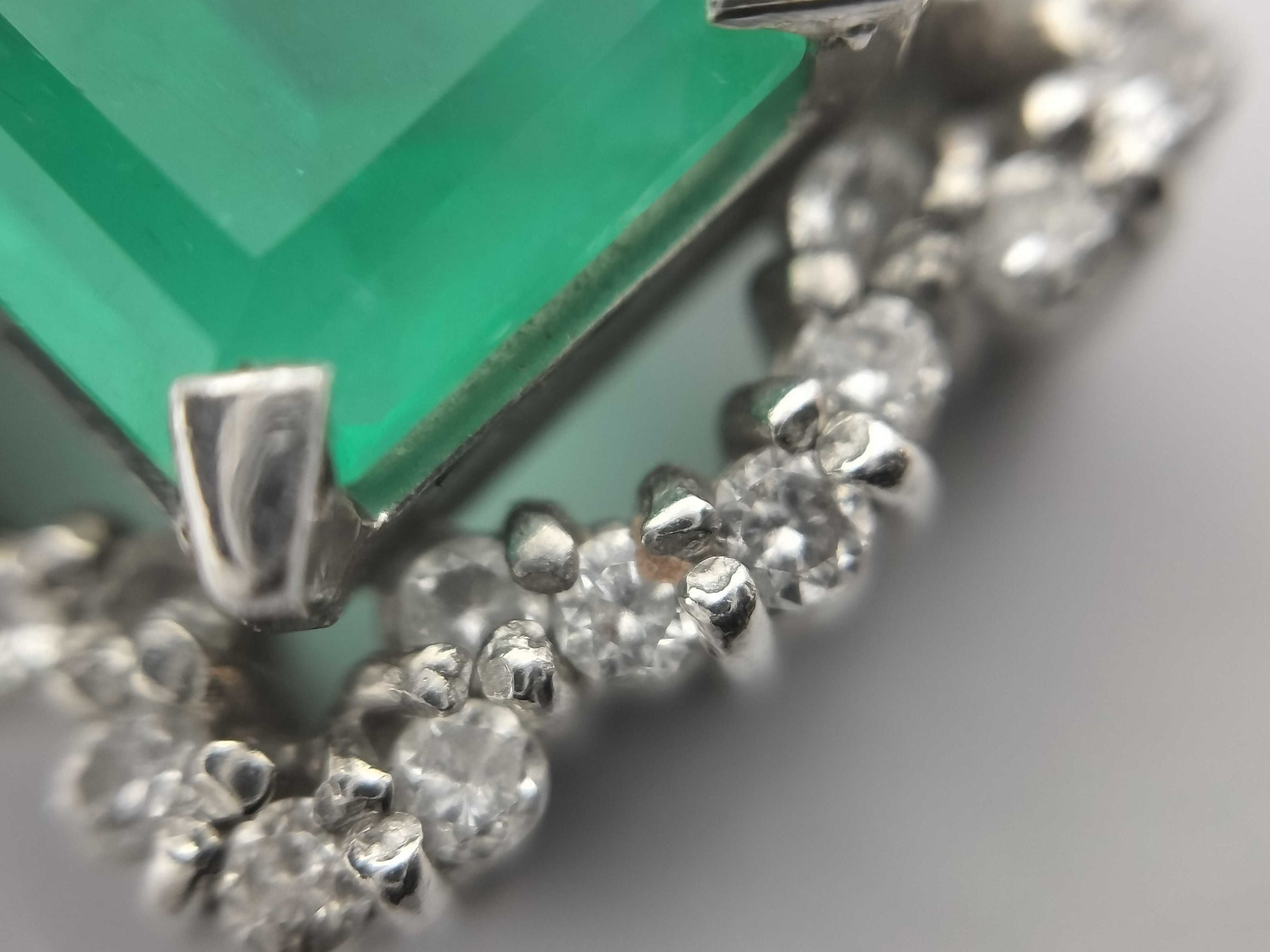 E1.19ct D0.21ct PT900 3.5g Pendant Top 