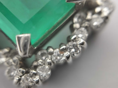 E1.19ct D0.21ct PT900 3.5g Pendant Top 