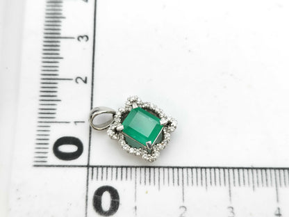 E1.19ct D0.21ct PT900 3.5g Pendant Top 