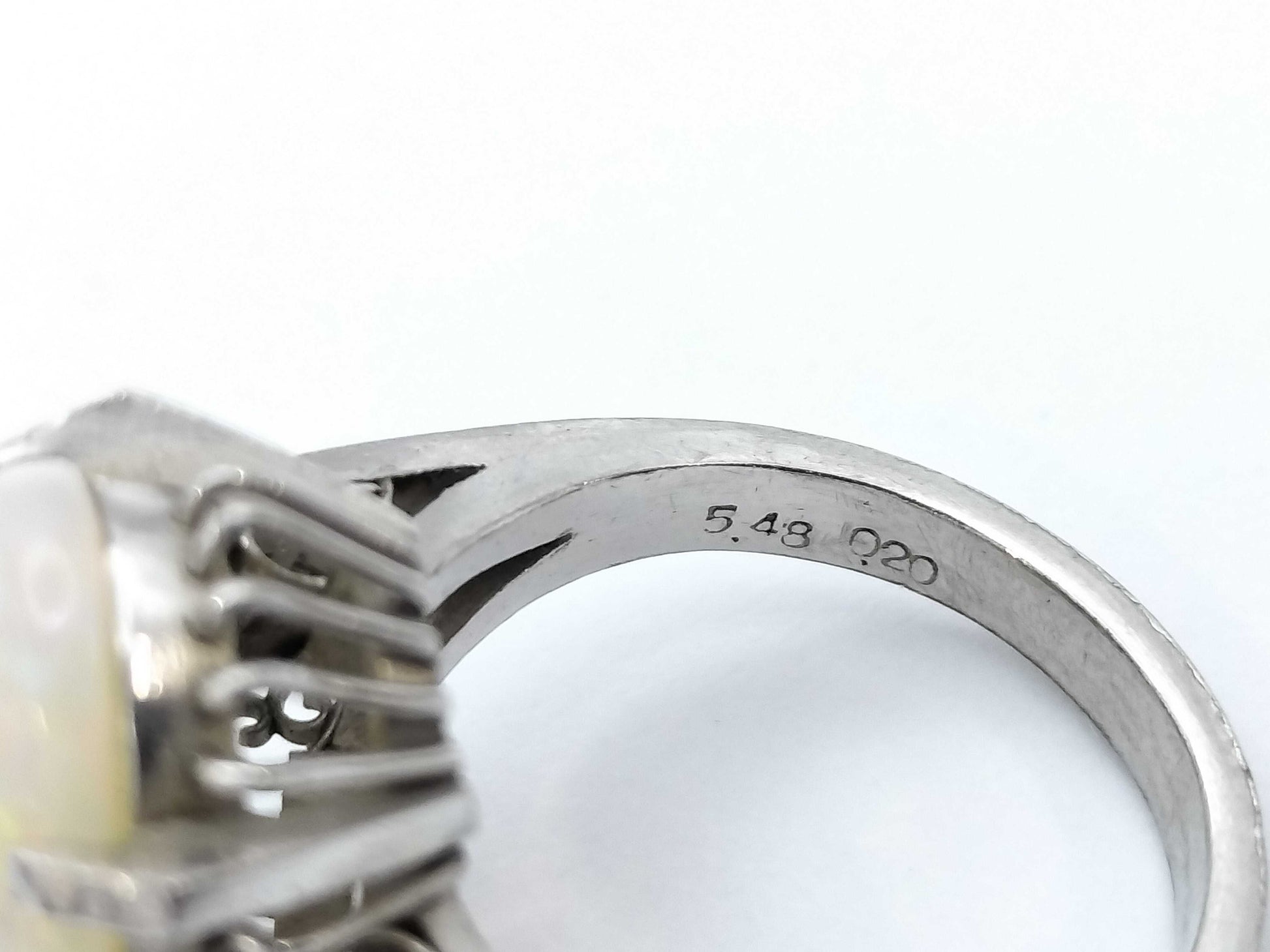 OP5.48ct D0.20ct PT850 8.7g Ring 