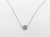 Diamond K18WG/PT1000 4.0g Necklace 