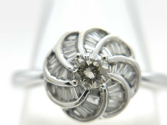 Diamond K18WG 2.7g Ring 