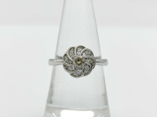 Diamond K18WG 2.7g Ring 