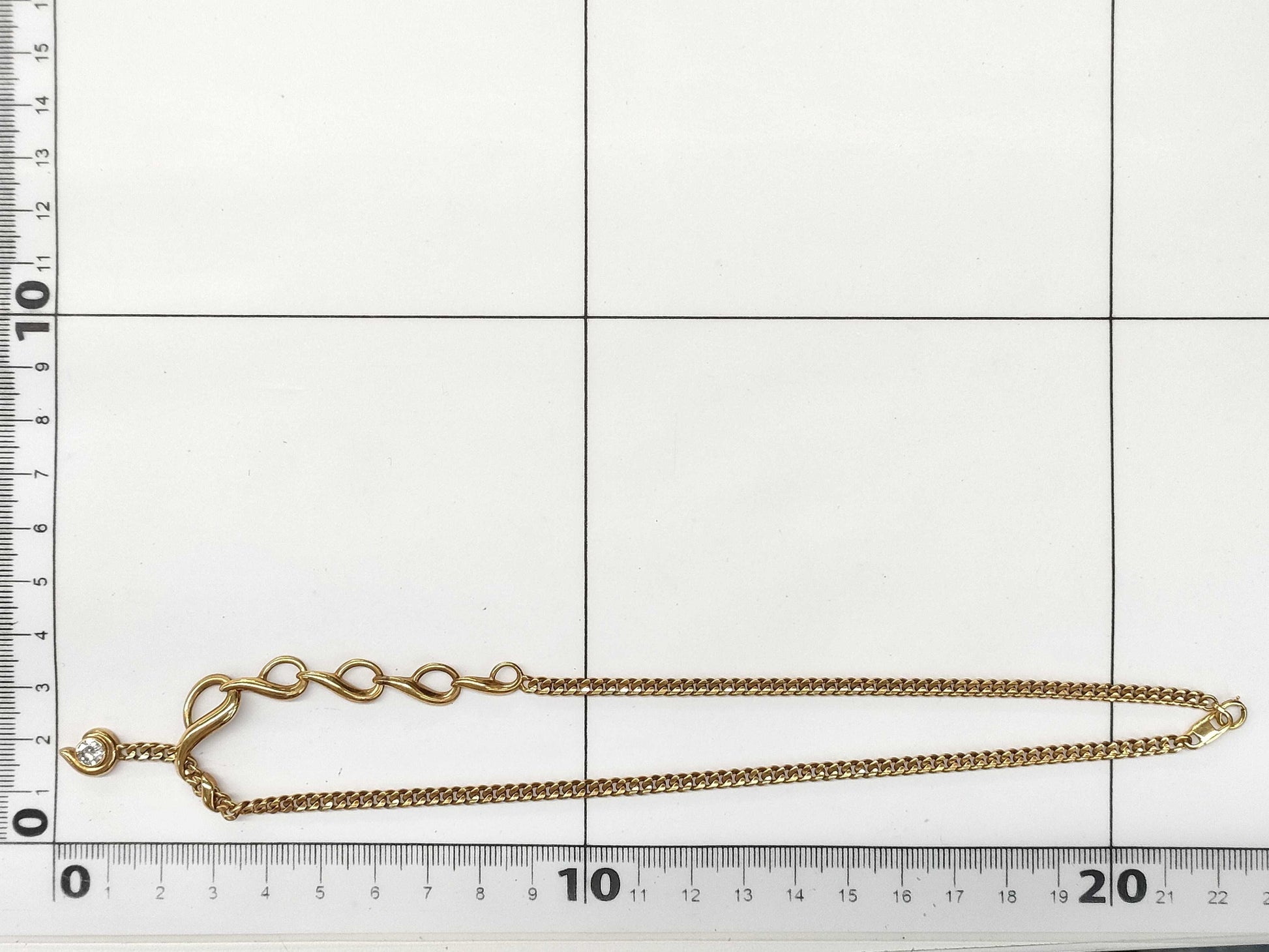 D0.38ct K18 20.5g Necklace 