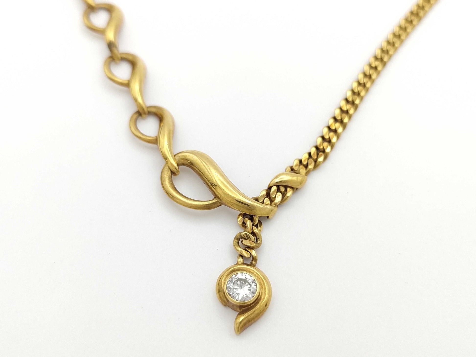 D0.38ct K18 20.5g Necklace 