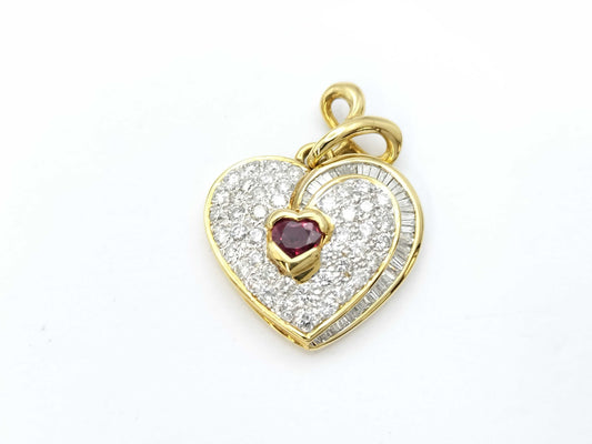 R0.55ct D1.82ct K18 9.2g Pendant Top 